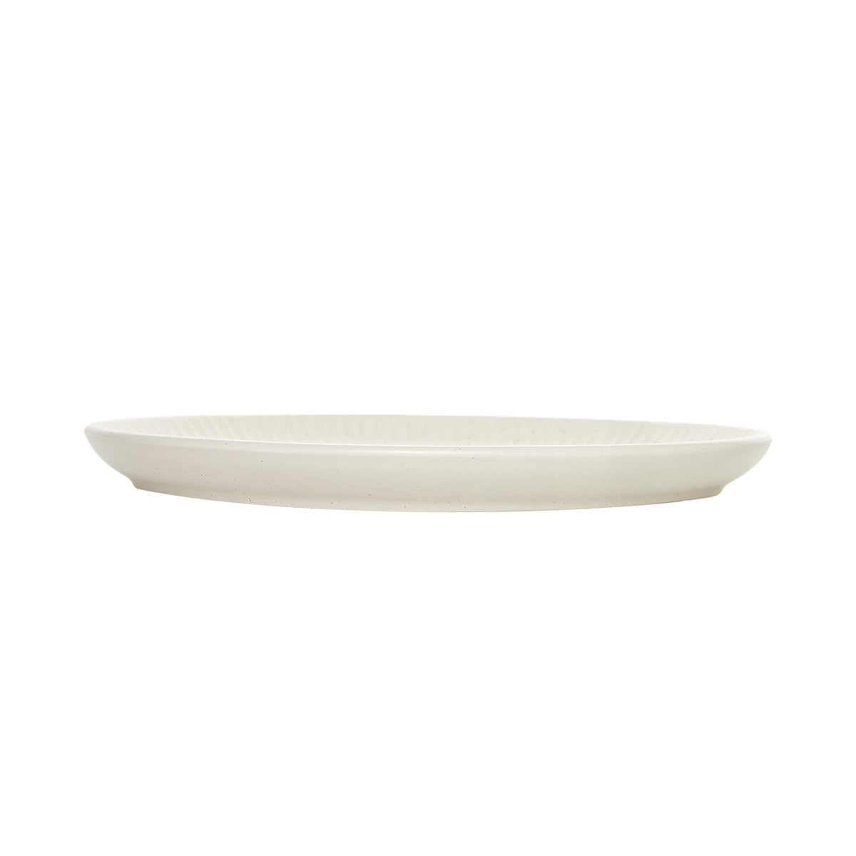 Bone Fluted Embossed Stoneware 12-Piece Dinnerware Set – view 7