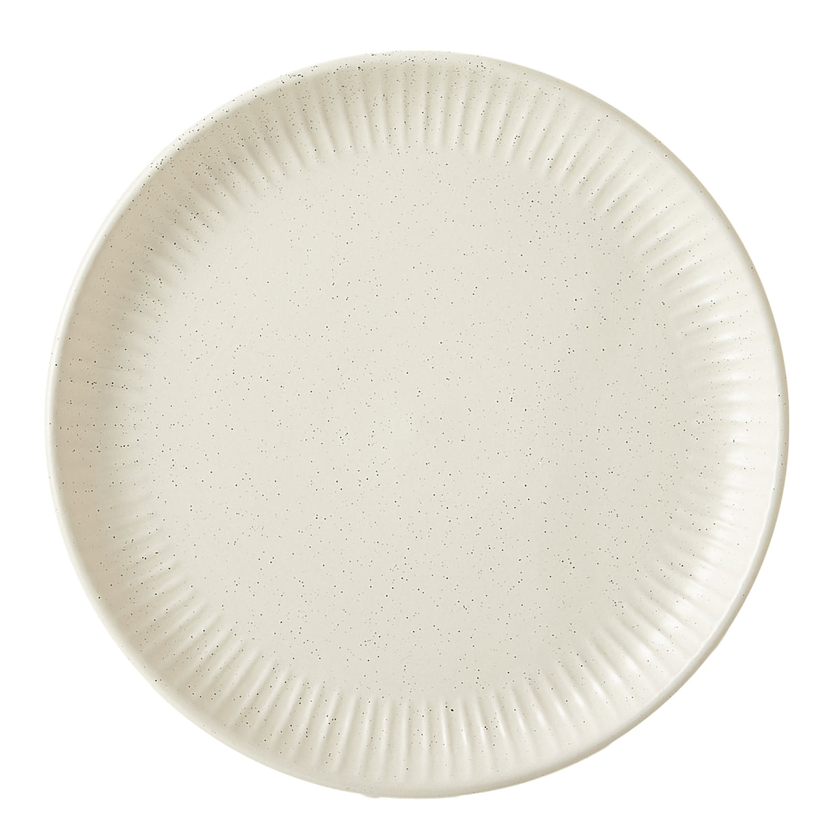 Bone Fluted Embossed Stoneware 12-Piece Dinnerware Set – view 12