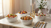 White Porcelain Salad and Dessert Bowls, Set of 4, 6.1 in – view 3