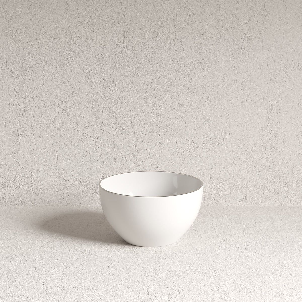 White Porcelain 12-Piece Dinnerware Set with Platinum Rim – view 5