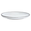 White with Black Rim Stoneware Dinner Plates, Set of 4, 10.4 in | Bistro – view 3