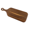 Acacia Wood Serving Board with Handle, 16.9 x 6.5 in