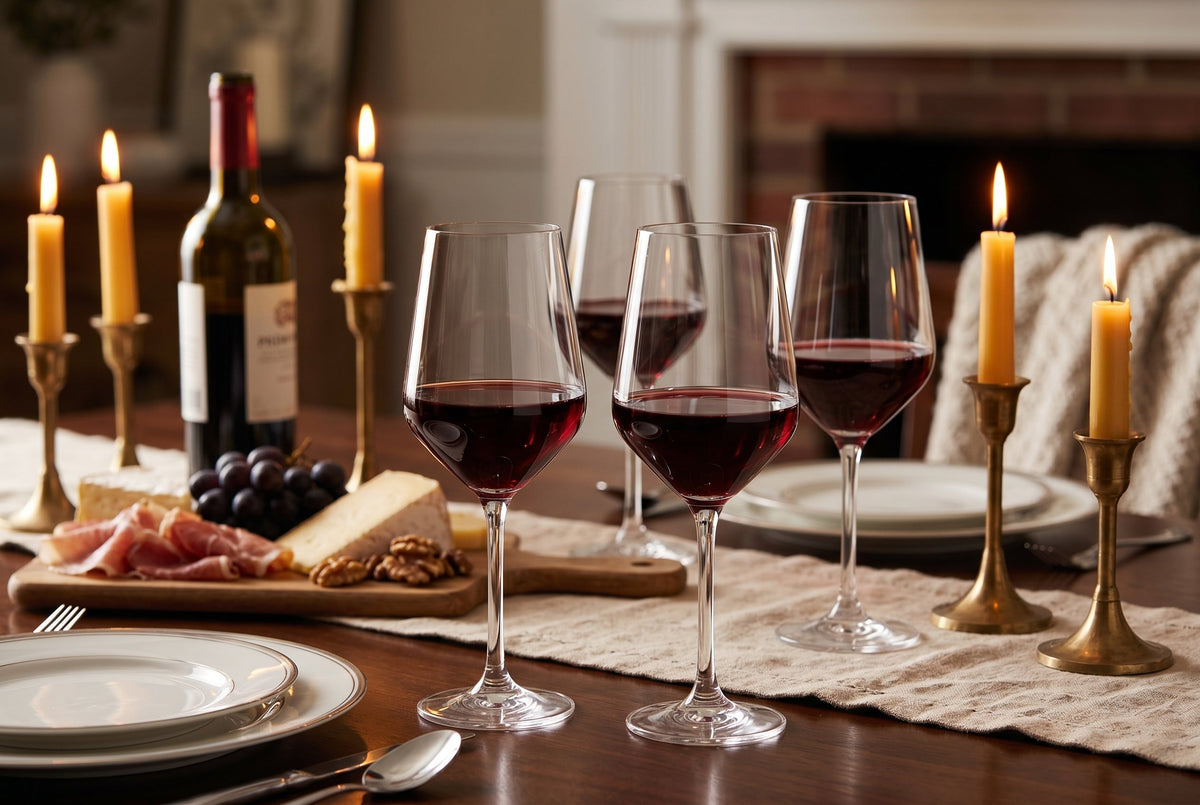 Red Wine Glasses, 14.7 oz, Set of 4 – lifestyle