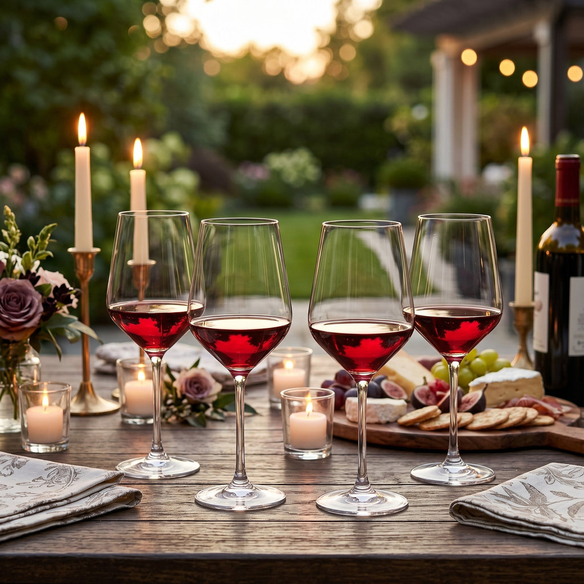 Red Wine Glasses, 14.7 oz, Set of 4 – view 6