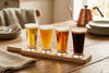 Beer Tasting Flight Set with Acacia Wood Board and 4 Glasses, 5.4 oz – view 3