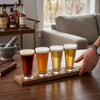 Beer Tasting Flight Set with Acacia Wood Board and 4 Glasses, 5.4 oz – view 7
