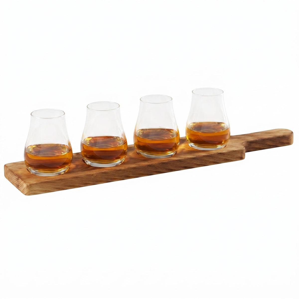Beer Tasting Flight Set with Acacia Wood Board and 4 Glasses, 4.2 oz – view 2