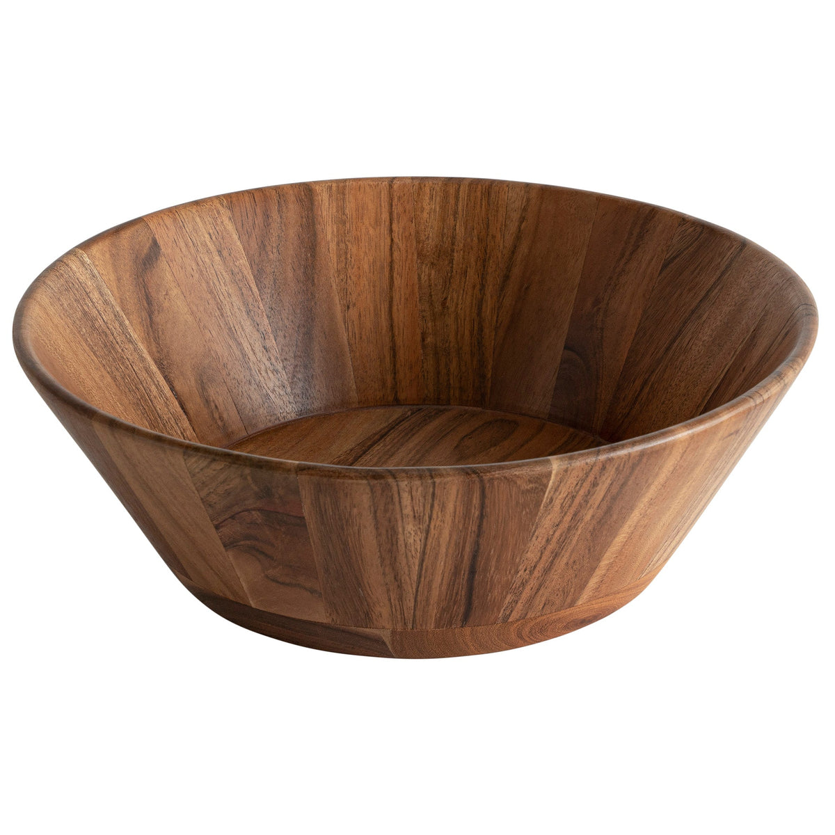 Acacia Wood Salad and Serving Bowl, 11 in Wide x 4.3 in High