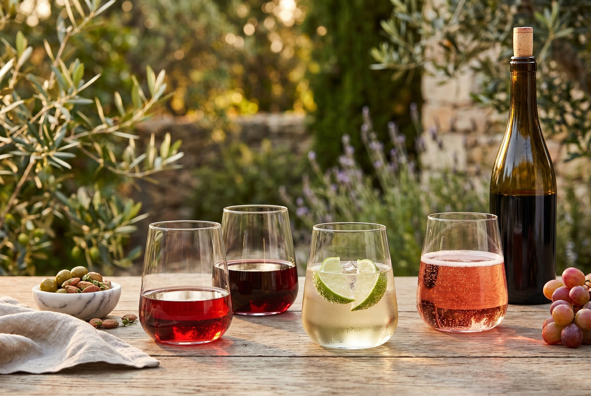 Stemless Wine Glasses, 14.9 oz, Set of 4 – Borosilicate – view 4