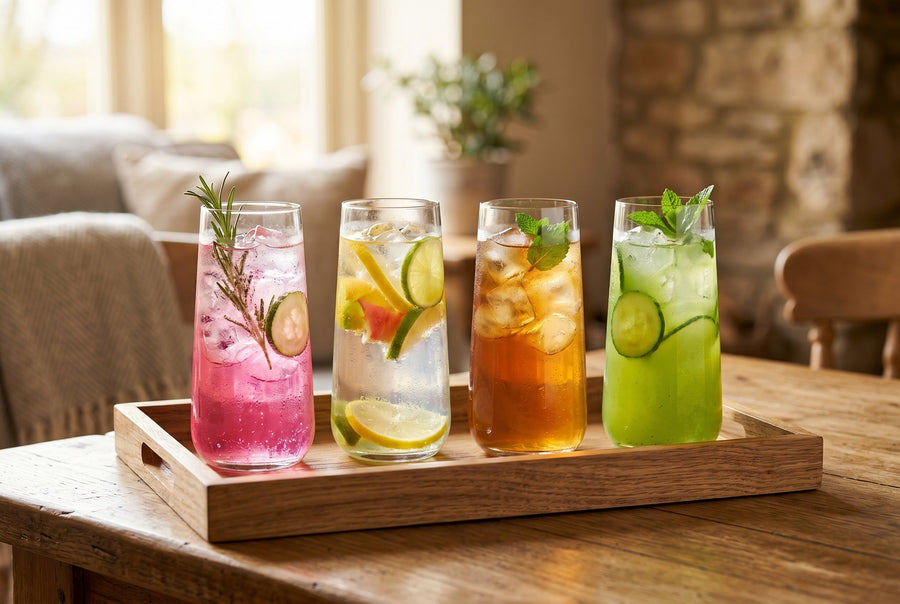 Highball Glasses, 16.9 oz, Set of 4 – Borosilicate – lifestyle