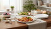 White Opal Glass Dinner Plates, Set of 4, 10.7 in | Oslo – view 5