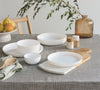 White Opal Glass Pasta Bowls, Set of 4, 8.7 in | Oslo – view 6