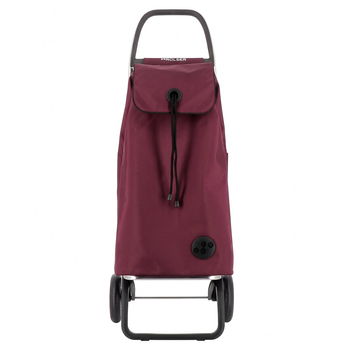 Burgundy MF Convert 2 Aluminum-Frame Folding Shopping Cart