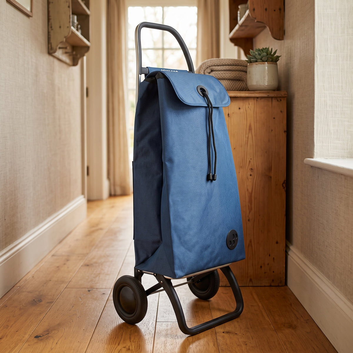 Denim Blue MF Convert 2 Aluminum-Frame Folding Shopping Cart – view 5
