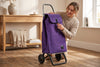 Purple MF Convert 2 Aluminum-Frame Folding Shopping Cart – view 5