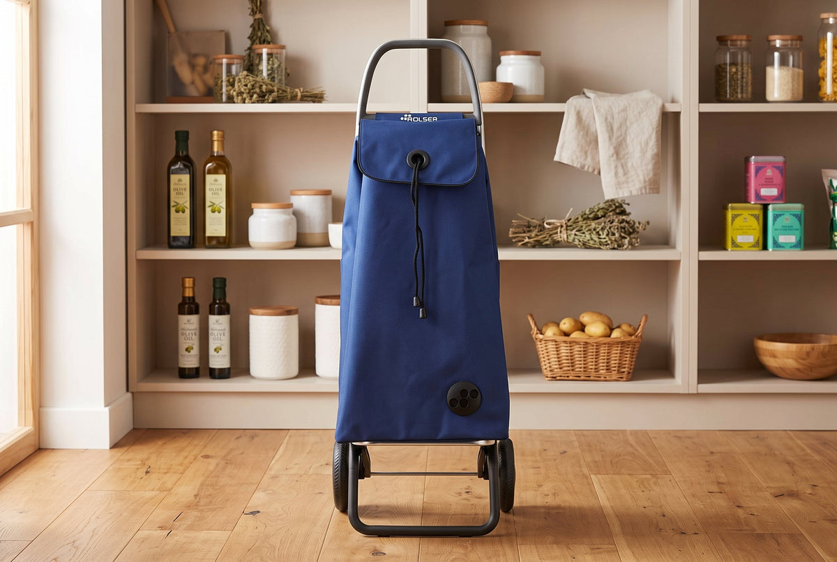 Sapphire Blue MF Convert 2 Aluminum-Frame Folding Shopping Cart – view 4