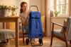Sapphire Blue MF Convert 2 Aluminum-Frame Folding Shopping Cart – view 6