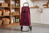 Burgundy MF Logic Aluminum-Frame Folding Shopping Cart, 2-Wheel – view 2