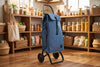 Denim Blue MF Logic Aluminum-Frame Folding Shopping Cart, 2-Wheel – view 6