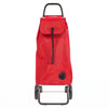 Red MF Logic Aluminum-Frame Folding Shopping Cart, 2-Wheel