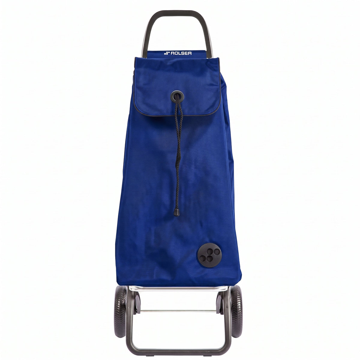 Sapphire Blue MF Logic Aluminum-Frame Folding Shopping Cart, 2-Wheel