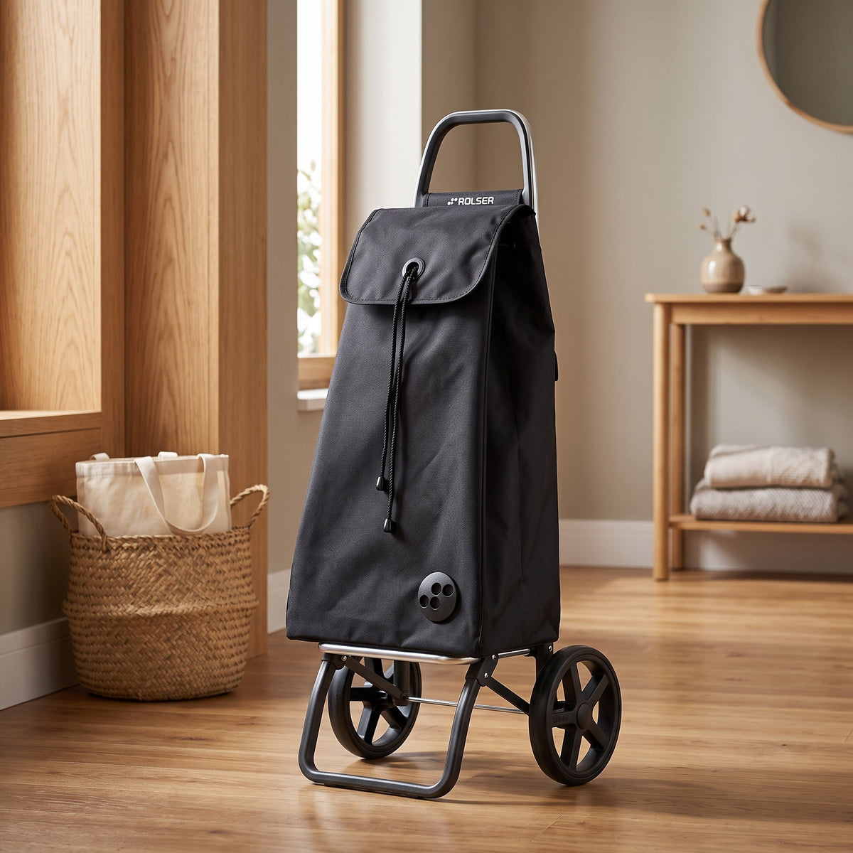 Black Logic RSG Aluminum-Frame Folding Shopping Cart – view 4