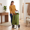 Olive Logic RSG Aluminum-Frame Folding Shopping Cart – view 3