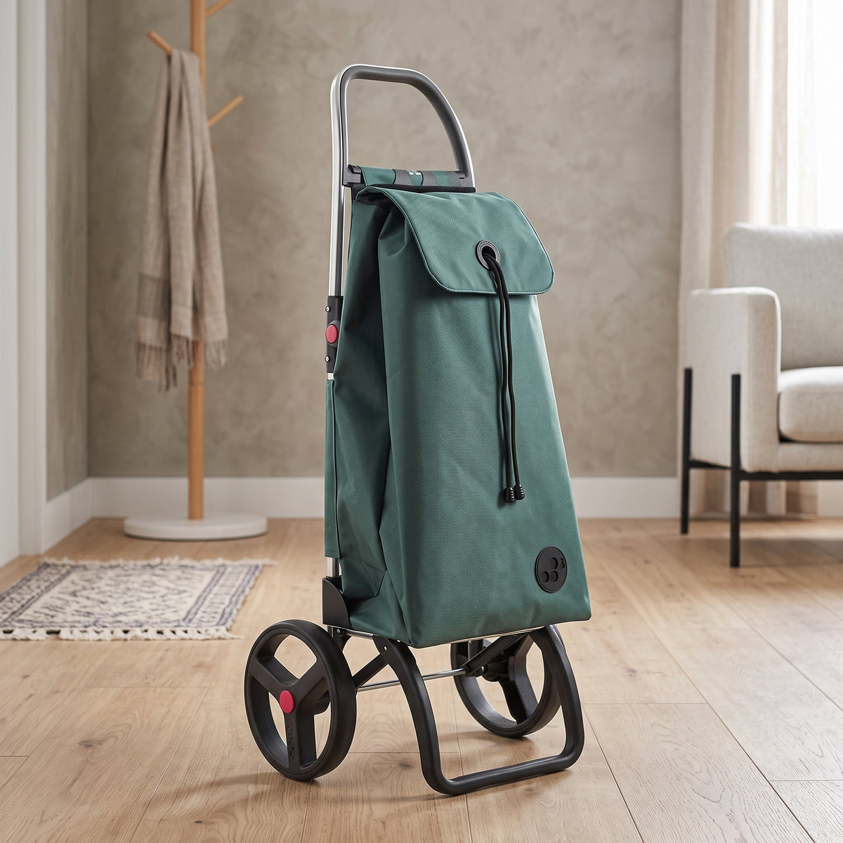 Pine Green Logic RSG Aluminum-Frame Folding Shopping Cart – view 4