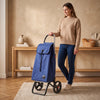Sapphire Blue Logic RSG Aluminum-Frame Folding Shopping Cart – view 3