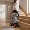 Gray Tweed 6L Logic Aluminum-Frame Stair Climbing Folding Shopping Cart – view 3
