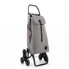 Gray Tweed 6L Logic Aluminum-Frame Stair Climbing Folding Shopping Cart