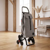Gray Tweed 6L Logic Aluminum-Frame Stair Climbing Folding Shopping Cart – view 2