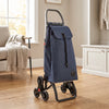 Navy Tweed 6L Logic Aluminum-Frame Stair Climbing Folding Shopping Cart – view 4