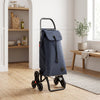 Navy Tweed 6L Logic Aluminum-Frame Stair Climbing Folding Shopping Cart – view 2