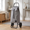 Gray Tweed Logic RSG Aluminum-Frame Folding Shopping Cart – view 3
