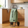 Jade Green Tweed Logic RSG Aluminum-Frame Folding Shopping Cart – view 4