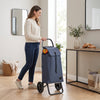 Navy Tweed Logic RSG Aluminum-Frame Folding Shopping Cart – view 3