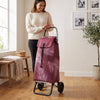 Burgundy Costa Rica Convert Aluminum-Frame Folding Shopping Cart – view 3