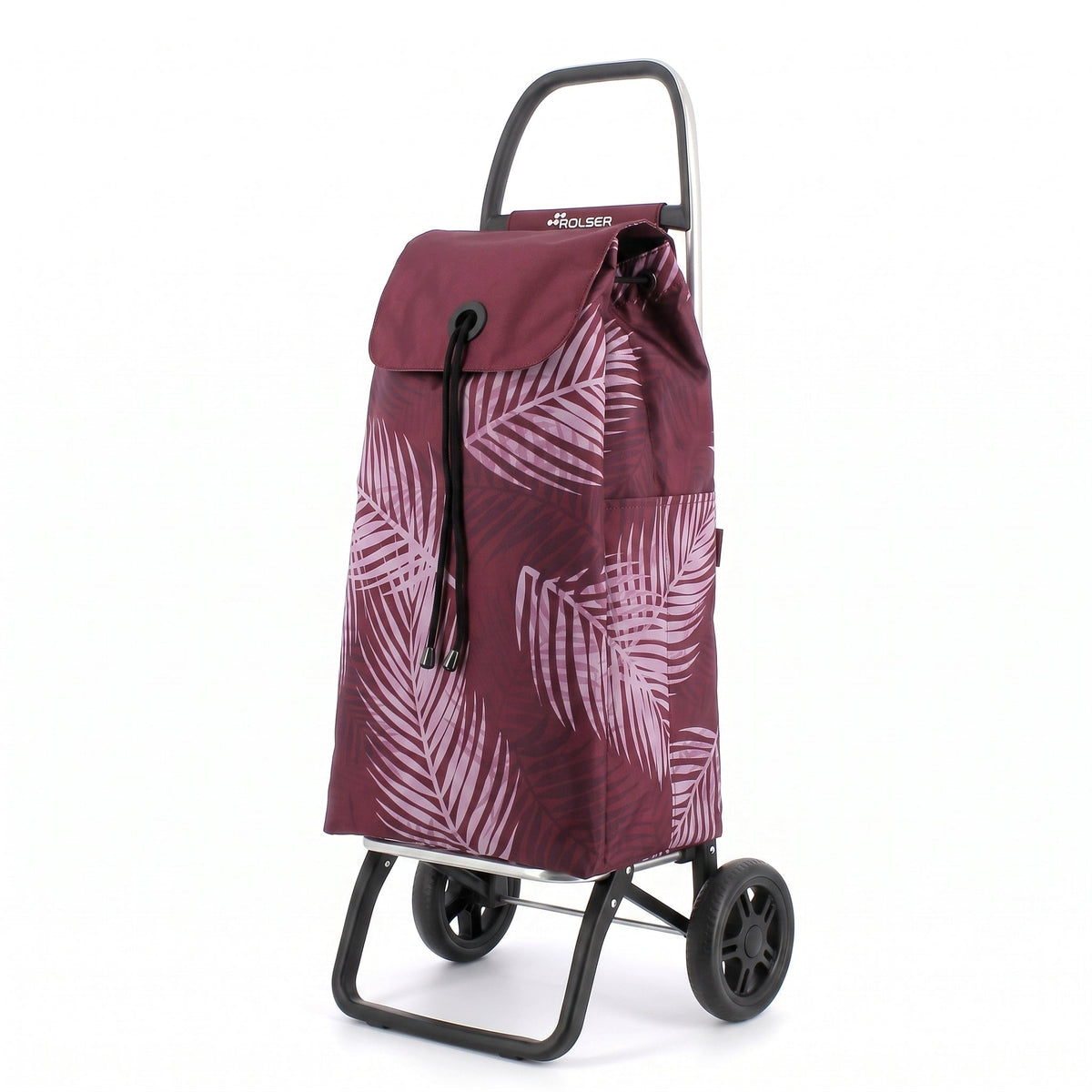 Burgundy Costa Rica Convert Aluminum-Frame Folding Shopping Cart