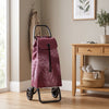 Burgundy Costa Rica Convert Aluminum-Frame Folding Shopping Cart – view 2