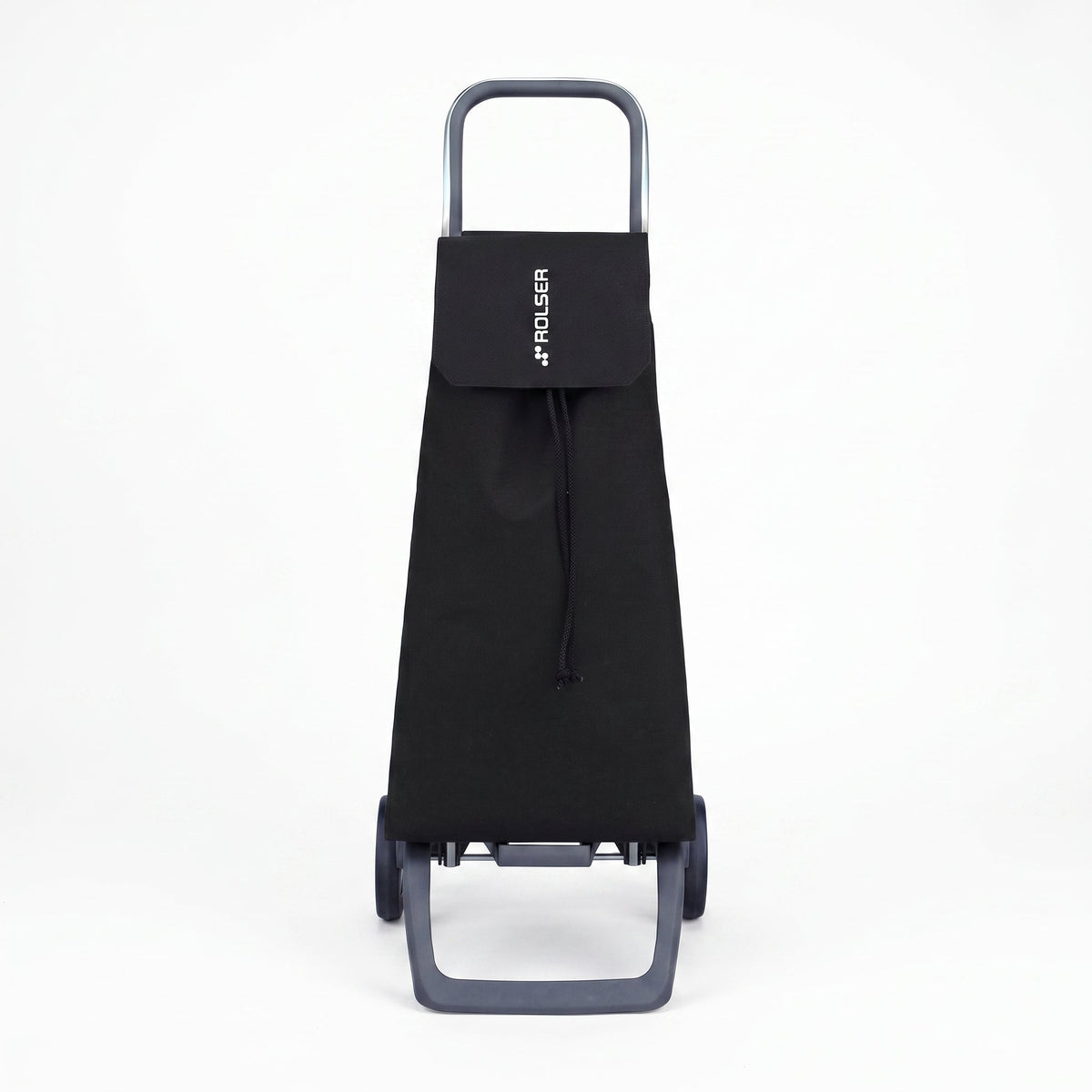 Black Jet LN Joy Aluminum-Frame Folding Shopping Cart, 2-Wheel