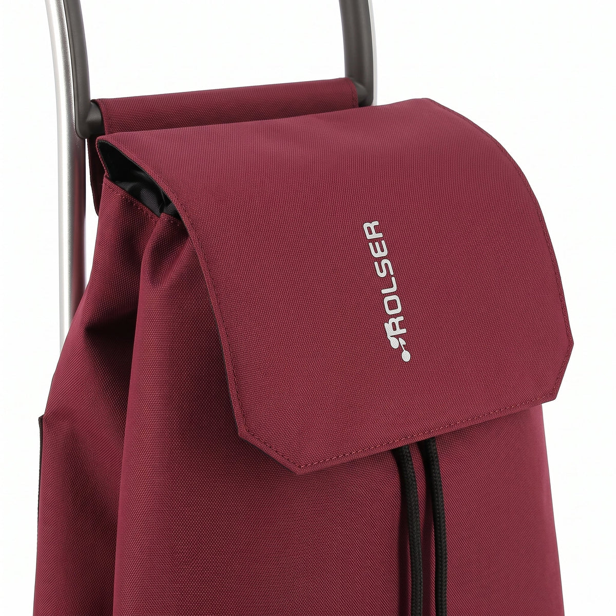 Burgundy Jet LN Joy Aluminum-Frame Folding Shopping Cart, 2-Wheel – view 5