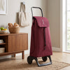 Burgundy Jet LN Joy Aluminum-Frame Folding Shopping Cart, 2-Wheel – view 2