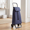 Denim Blue Jet LN Joy Aluminum-Frame Folding Shopping Cart, 2-Wheel