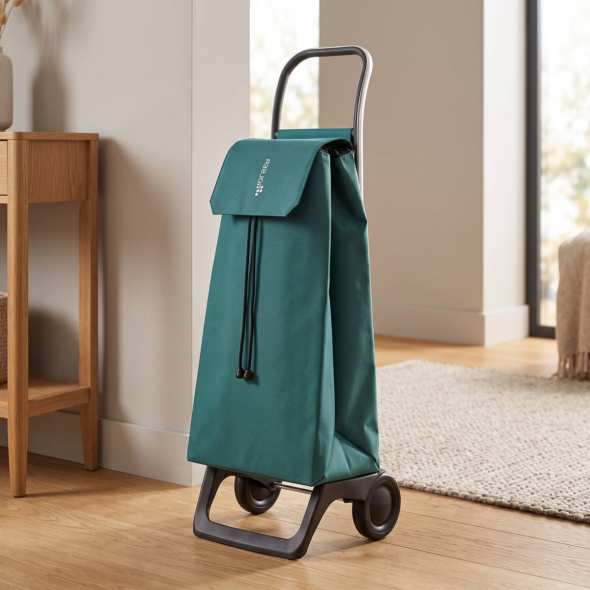 Pine Green Jet LN Joy Aluminum-Frame Folding Shopping Cart, 2-Wheel – view 6