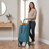 Teal Jet LN Joy Aluminum-Frame Folding Shopping Cart, 2-Wheel – view 3