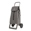 Gray Jet Tweed Joy Aluminum-Frame Folding Shopping Cart – view 4