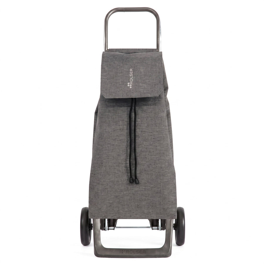 Gray Jet Tweed Joy Aluminum-Frame Folding Shopping Cart