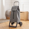 Gray Jet Tweed Joy Aluminum-Frame Folding Shopping Cart – view 2