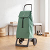 Jade Green Jet Tweed Joy Aluminum-Frame Folding Shopping Cart – view 3